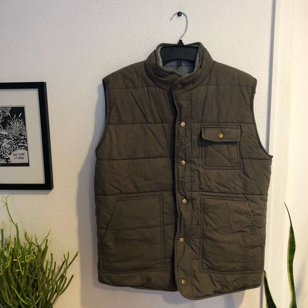 Marine Layer Reversible Canvas / Sherpa Vest